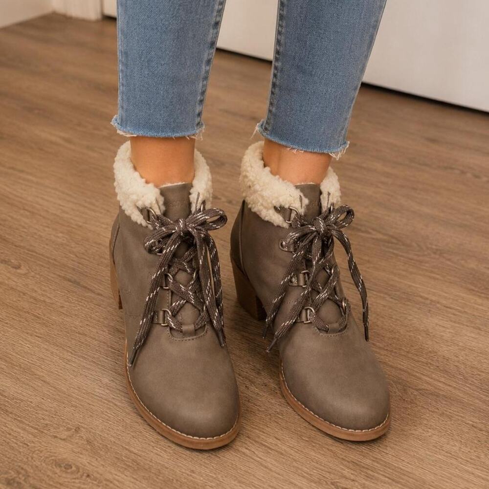 Nautica gray brown ankle